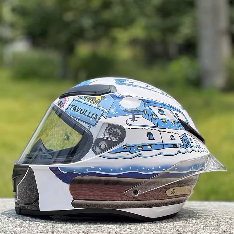 Rugged Durable Full Face Motorcycle Helmet with Reinforced Shell and Scratch-Resistant Clear Visor for Extreme Conditions Riding